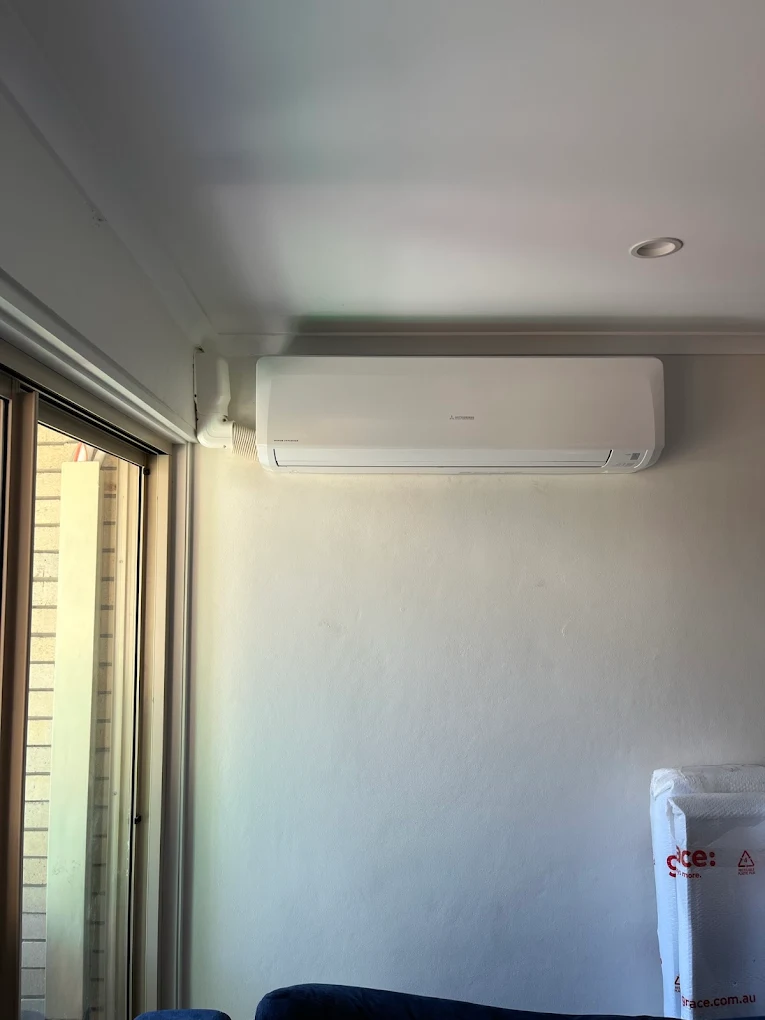 Mitsubishi Electric split system installed by JAE in a Sydney home