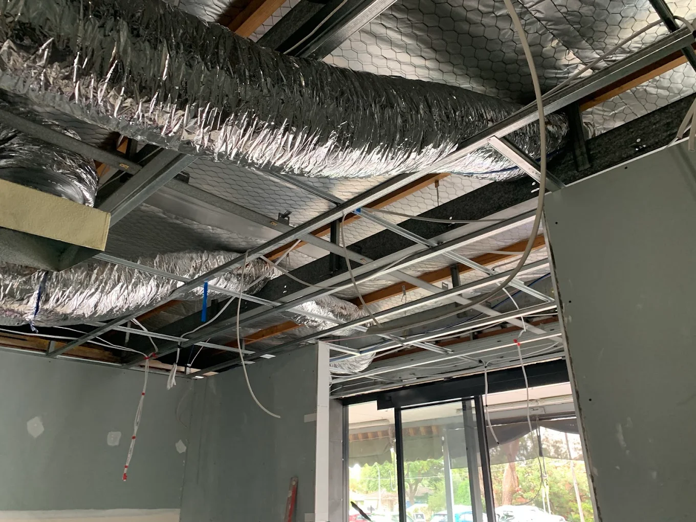 Commercial ducted air conditioning rough-in by JAE